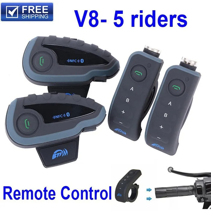 Bluetooth-гарнитура для мотоциклетного шлема Vnetphone V8 1200 м | Автомобили и мотоциклы
