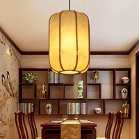 sheepskin lantern chandelier dining hall entrance corridor living room study room decoration chandelier e27 chinese antique