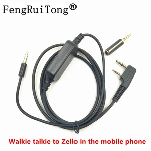 zello k1 cable audio interface cable for baofeng uv5r uv 82 kenwood wouxun tyt zello on the mobile phone android ios free global shipping