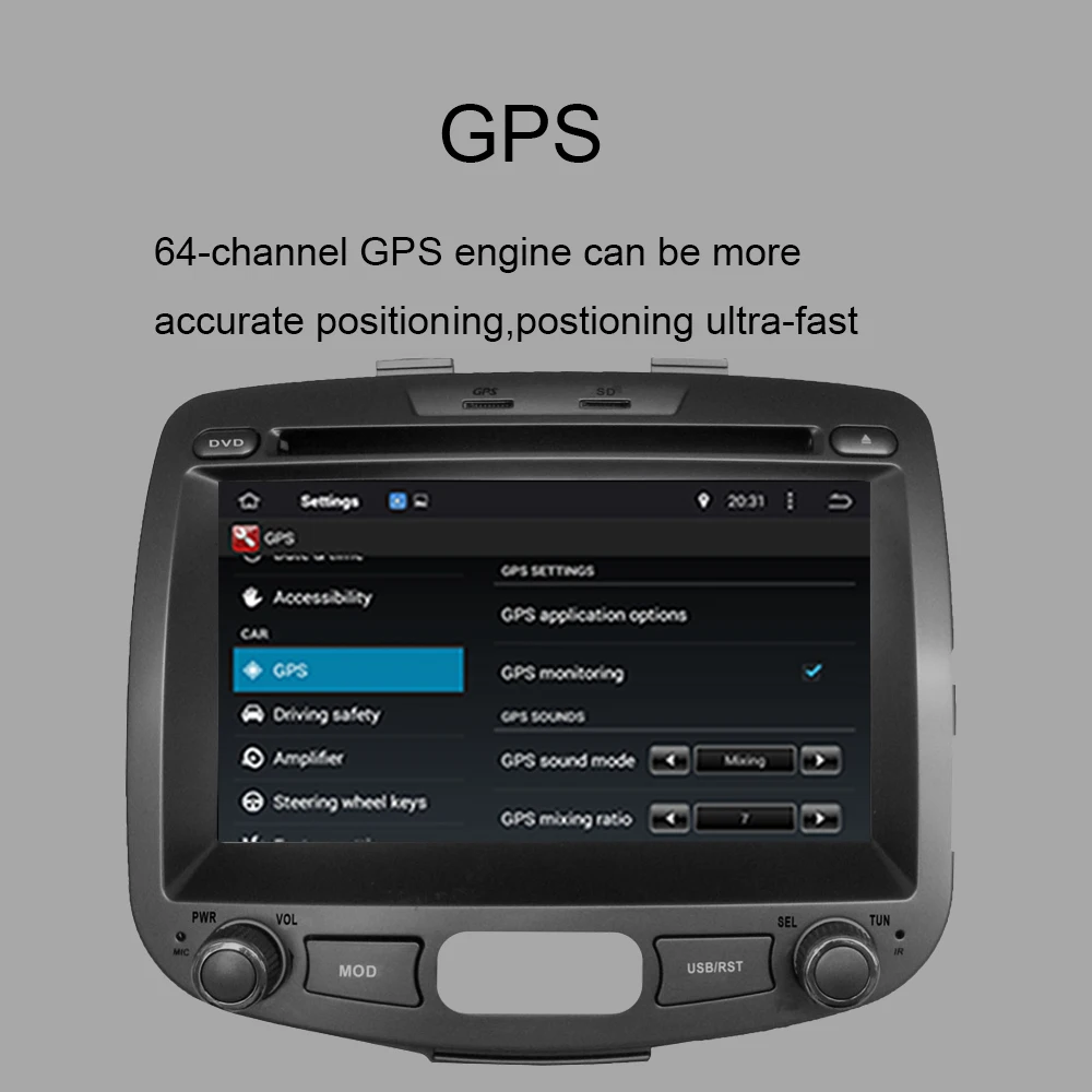 Автомобильный Восьмиядерный GPS-навигатор Android 10 0 для Hyundai I10 2007-2013 автомобильный