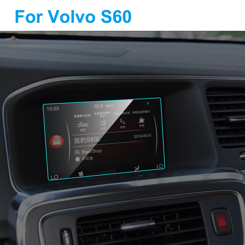 7 дюймовый автомобильный GPS навигации Экран Защитная крышка для Volvo S60 интерьер