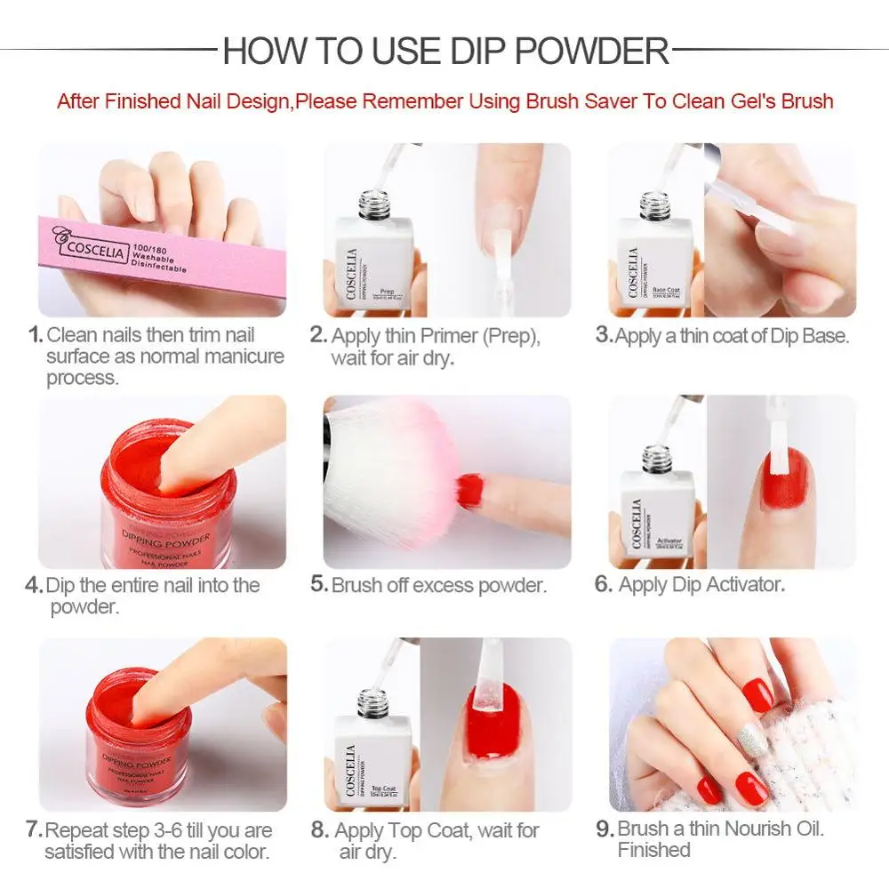 Dipping Powder Nail Starter Kit Dip System Acrylic for French Manicure Art Set Essential No Needed UV Lamp | Красота и здоровье