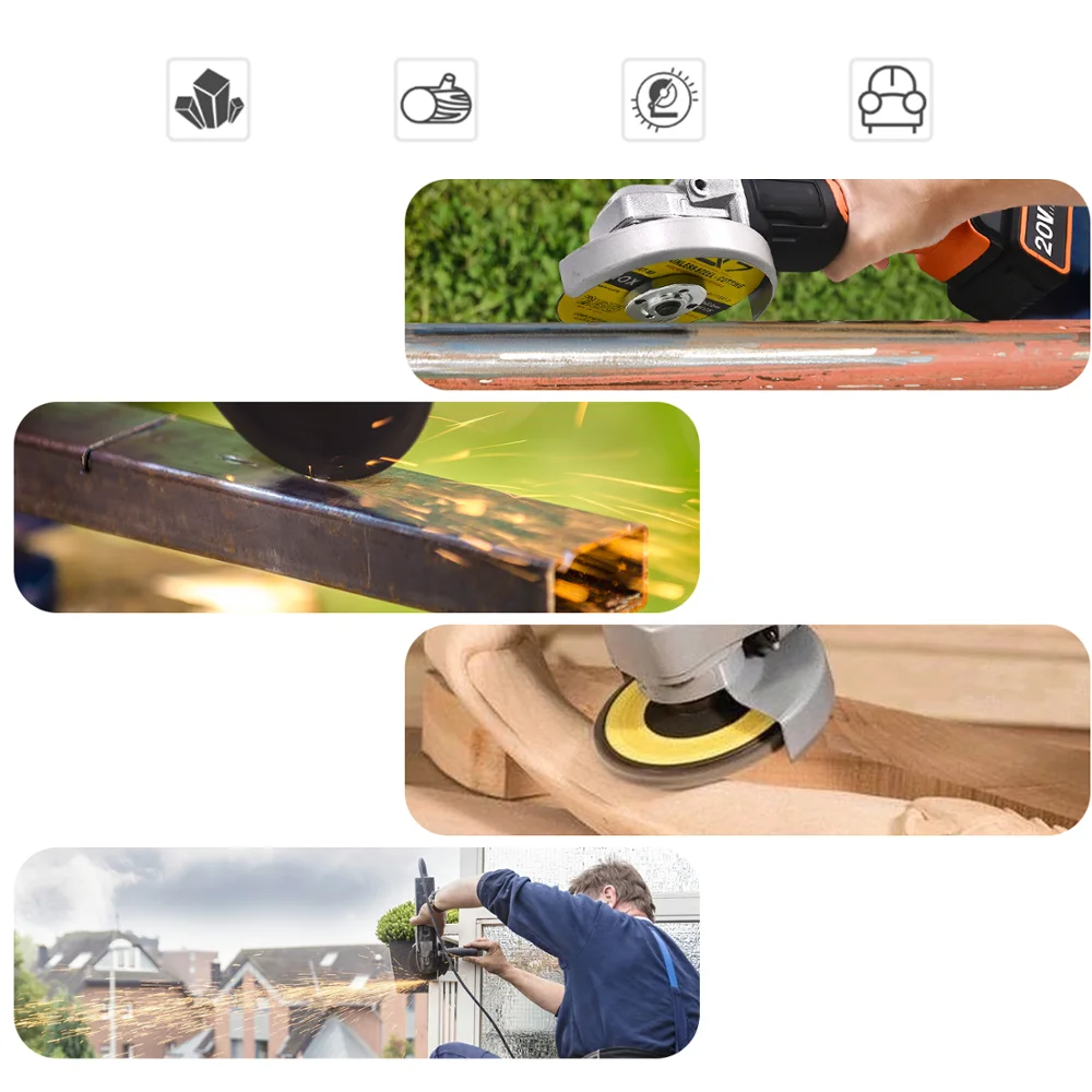 Беспроводная угловая шлифовальная машина GOXAWEE 20 в литий ионная 4000 мАч/3000 мАч