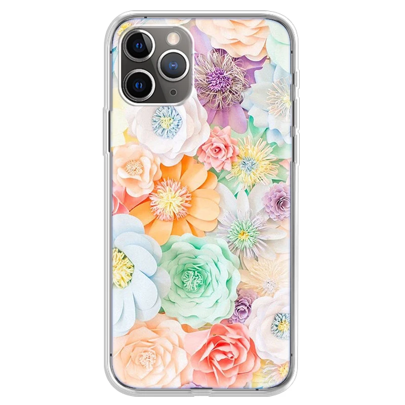 Чехол для IPhone 11 Pro Max 12 Mini XS XR XSMAX 5 6S 7P 8 Plus прозрачный SE 2020 задняя крышка A138|Бамперы| |