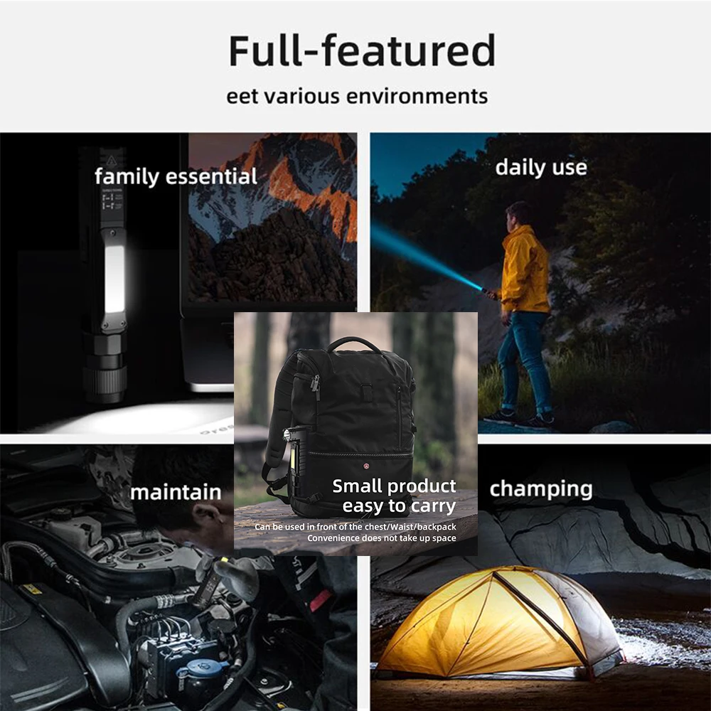 Портативный светодиодный фонарь Supfire G19 с COB матрицей магнитный светильник