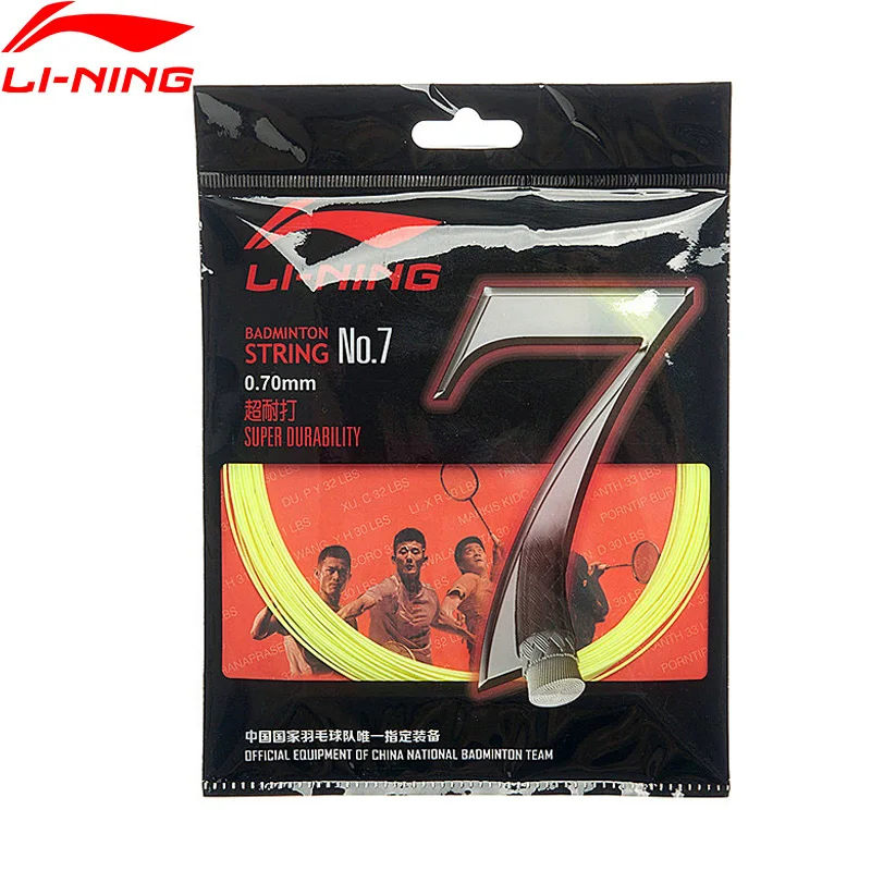 Гирлянда для бадминтона Li-Ning NO.7 сверхпрочная 10 м 1 ракетки подкладка li ning