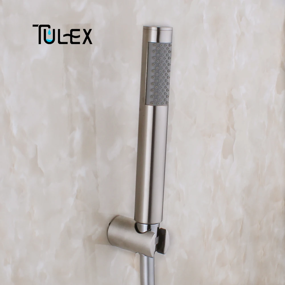 TULEX насадка для душа из нержавеющей стали, распылитель для ванной комнаты, водосберегающий ручной душ, одна функция, аксессуары для ванной комнаты