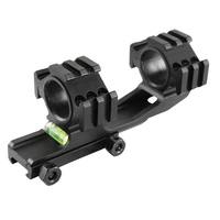 tactical 25 430mm scope mount dual rail rings three side heavy duty riflescope mount with spirit bubble level fit 20mm rails