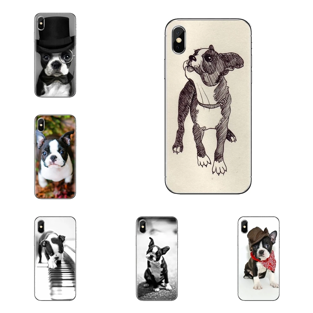Бостон-терьер животные Собаки щенки силиконовый чехол для телефона LG G3 G4 мини G5 G6