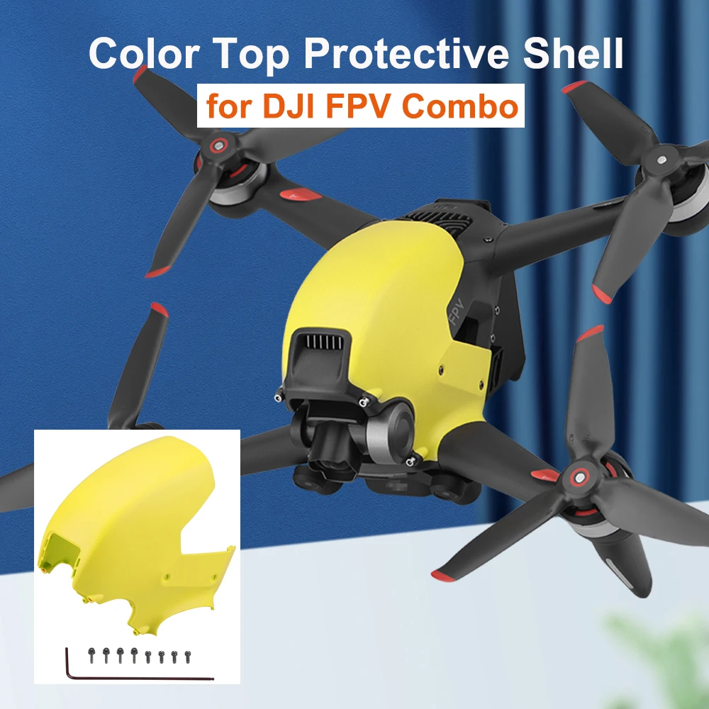 

Drone Color Top Shell for DJI FPV Combo Waterproof Scratch-Resistant Protective Shell Replacement Case for FPV Combo Accessories