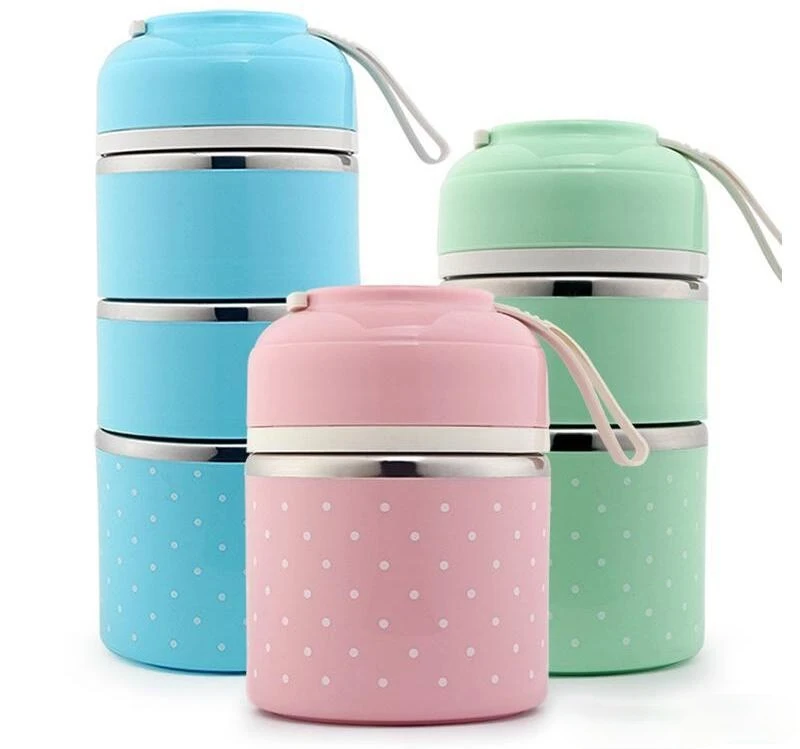 Термальный Ланч бокс герметичный из нержавеющей стали для детей портативный