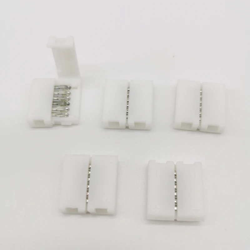 5pcs/lot 12mm 6PIN 2.0mm spacing RGB+CCT L Shape or T shape No Soldering Easy Connector For RGBCCT RGBCW LED Strip Light | Обустройство
