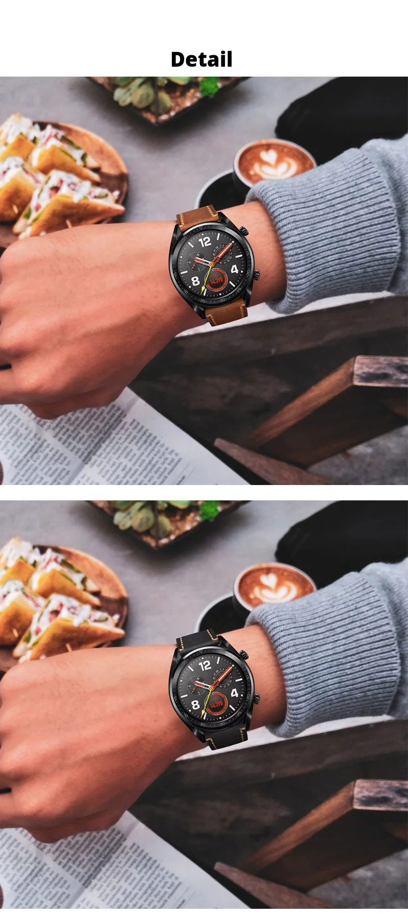 Подходит для huawei Watch GT Honor Magic первый слой кожаного ремешка для часов с бриллиантами