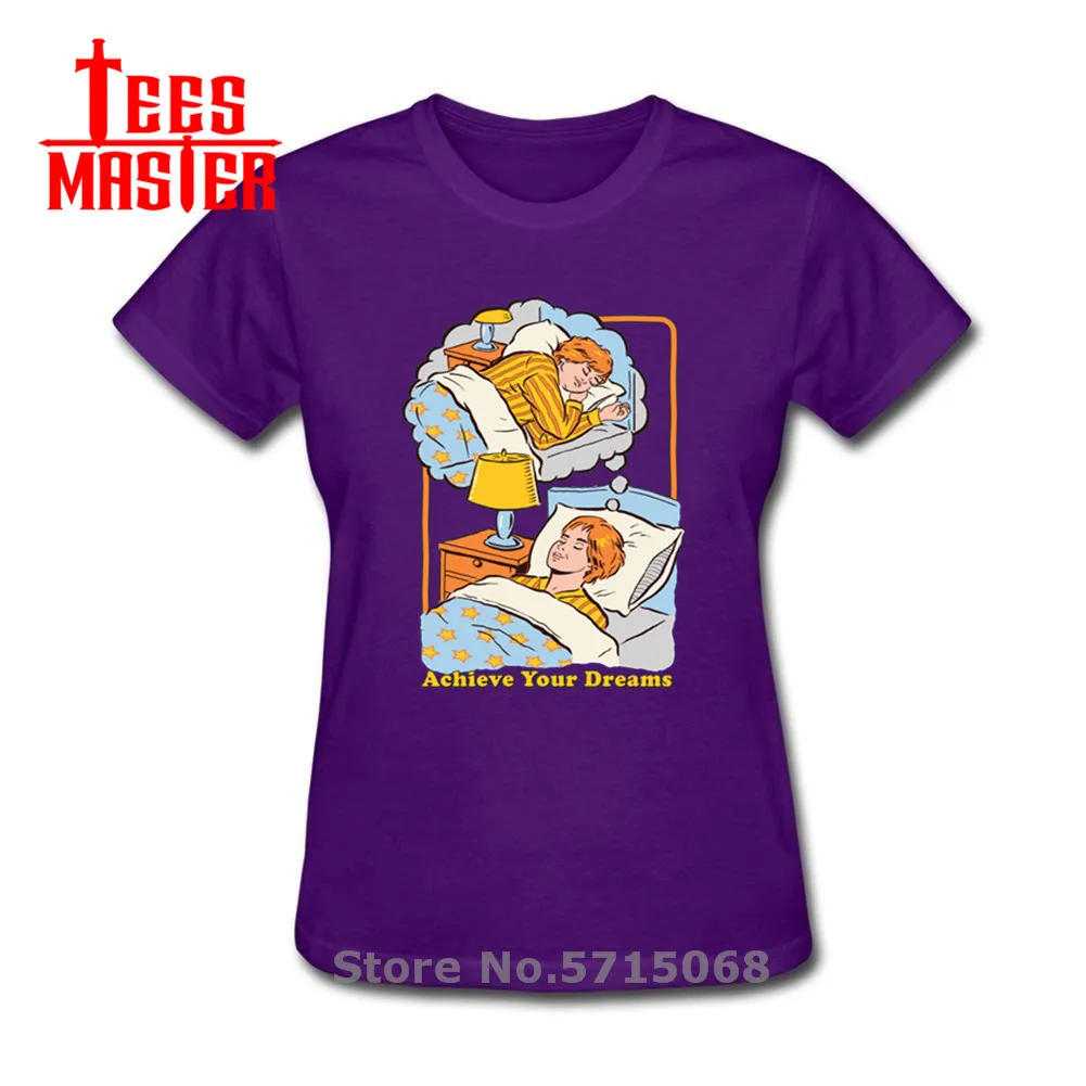 Упражнение дамы хипстер крутой дизайн серии Demon футболка достичь вашей мечты