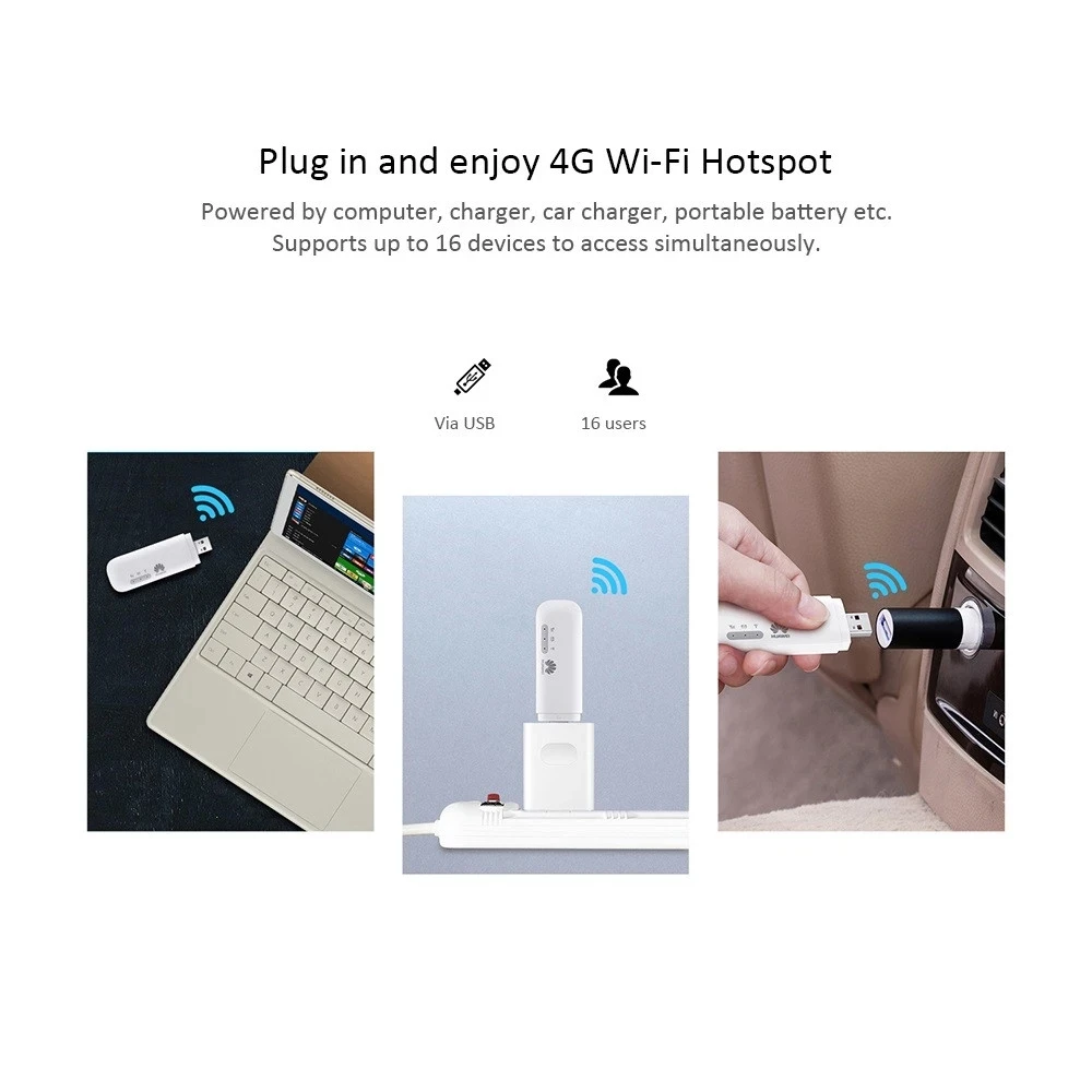 Unlocked Huawei E8372h-320 e8372 Wingle LTE Universal 4G USB MODEM WIFI Mobile Dongle