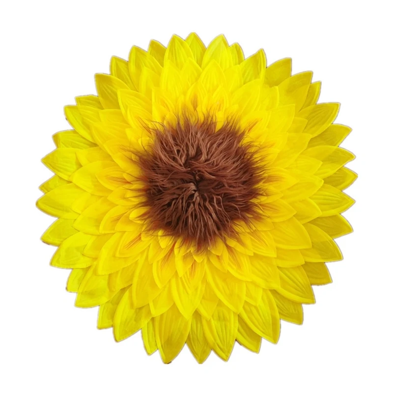 

Baby Sunflower Shaped Posing Blanket Newborn Big Petal Photography Props for Infant Photo Shooting