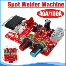 40A 100A Digital Spot Welder Machine Time Control Board Spot welding Adjust Time & Current Transformer Controller Panel module