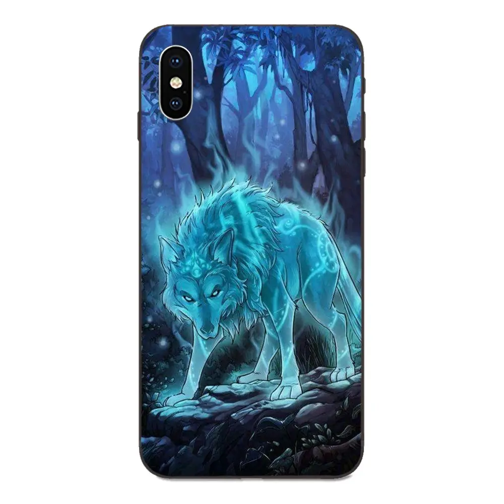as picture Для Xiaomi Redmi Note 2 3 4 4A 4X5 5A 6 6A 7 Go Plus Pro S2 Y2 Мягкий защитный чехол прозрачный животных Толстовка с принтом волк при лунном свете - Цвет: as picture