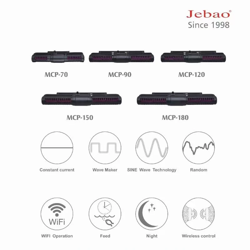 Новый насос Jebao MCP Cross Flow с жидкокристаллическим дисплеем и Wi-Fi управлением