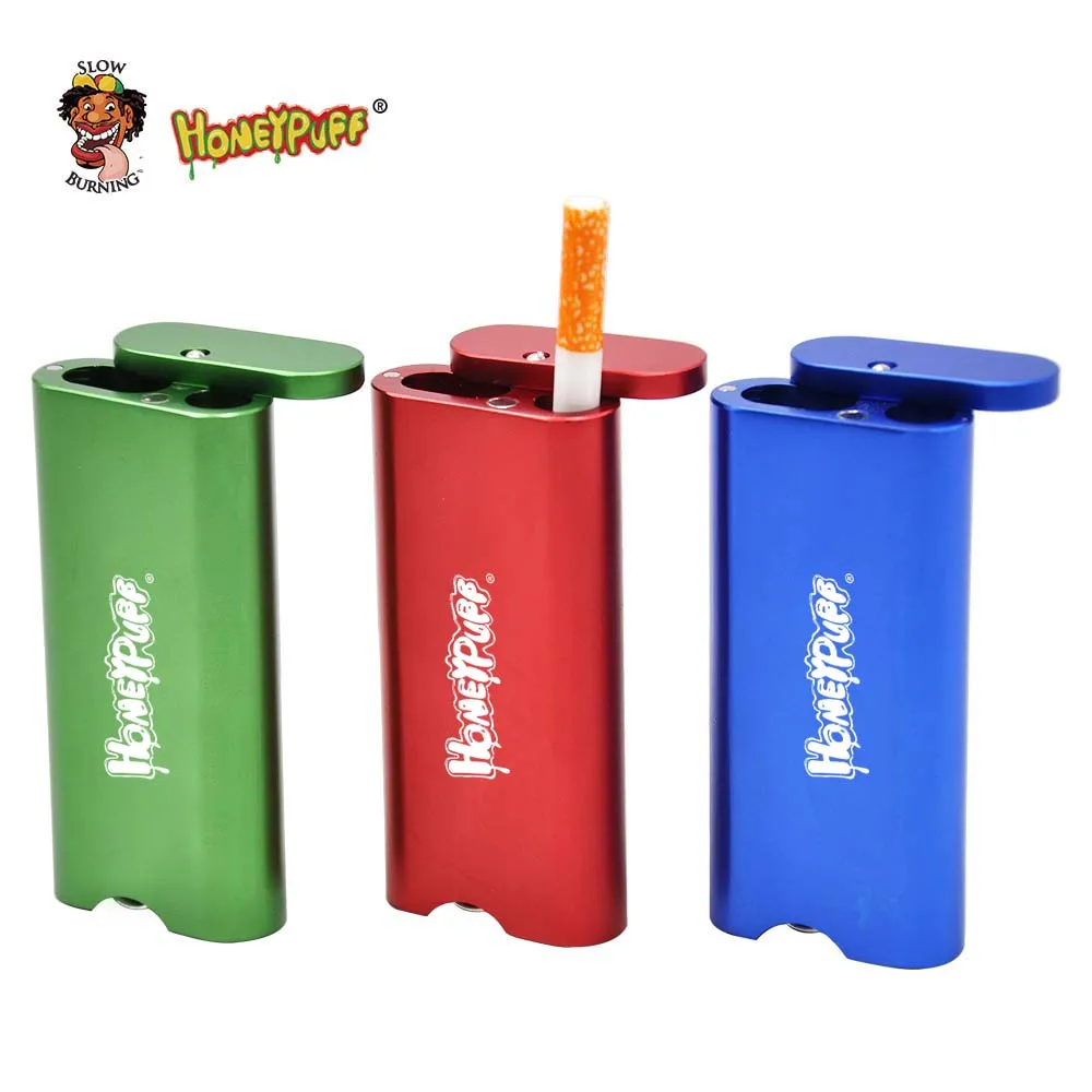 

HONEYPUFF Magnetic Aluminum Tobacco Dugout with Ceramic Bat One Ceramic Hitter + Pipe Cleaning Tool