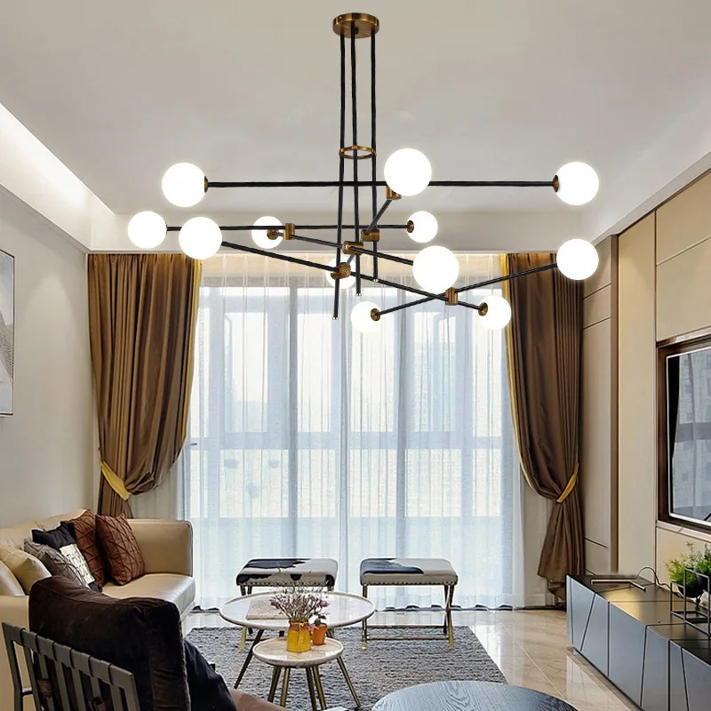 

nordic luminaire suspendu luminaire glass living room Home Decoration E27 Light Fixture pendant lights