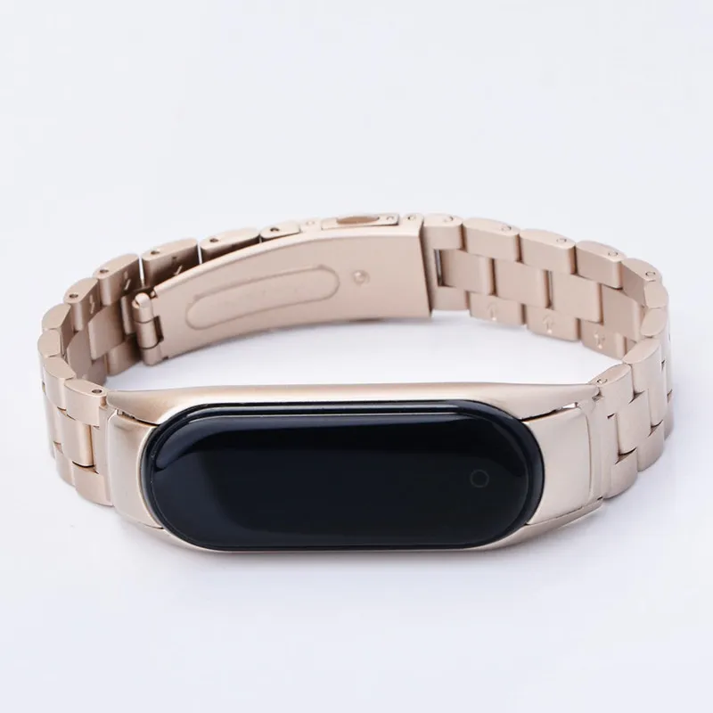 Ремешок из нержавеющей стали для xiaomi mi band 3 4, металлический ремешок для часов, умный Браслет mi band 3, сменные ремешки для часов mi 3