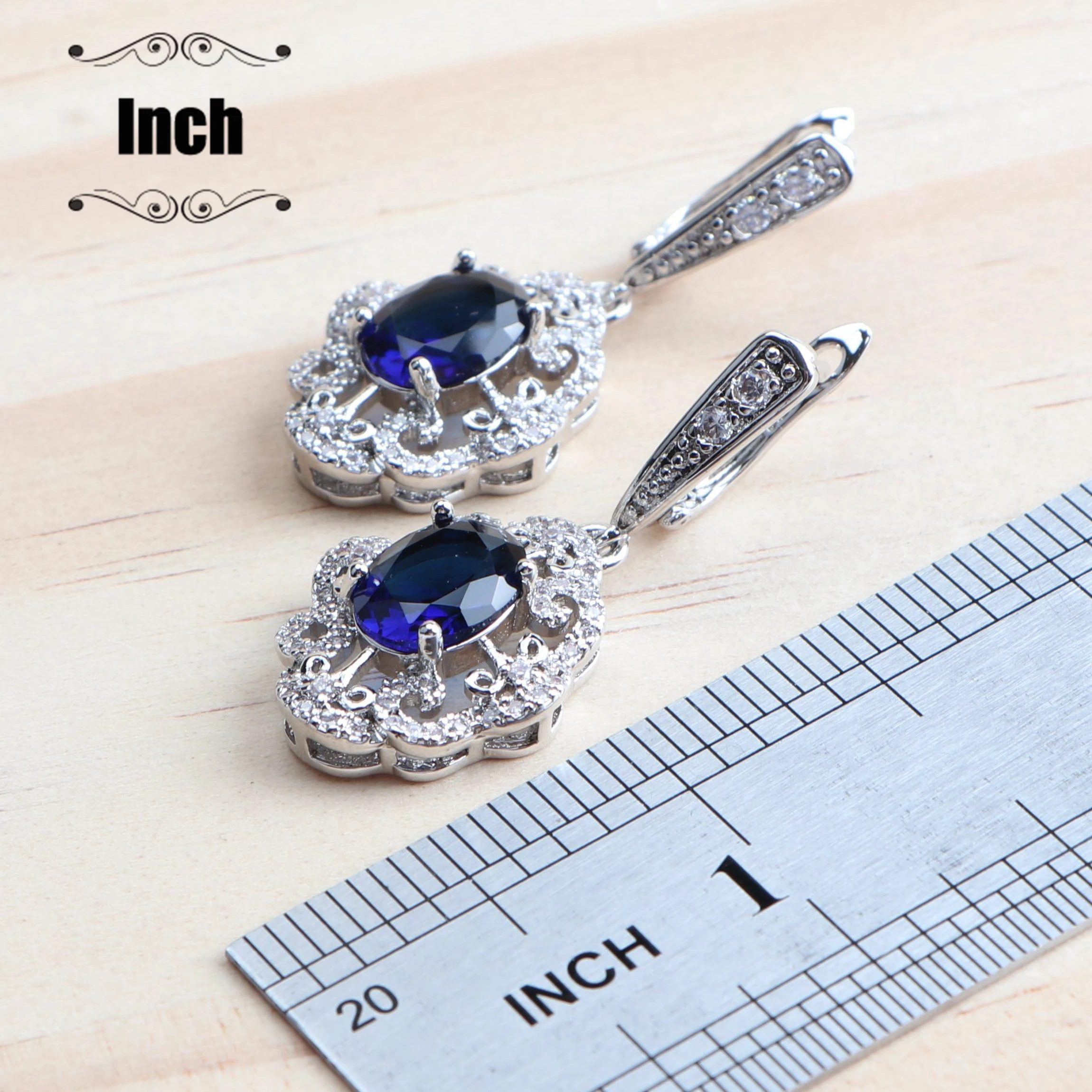 Комплект из колье серёг кольца и браслета серебра 925 пробы|Ювелирные наборы| |