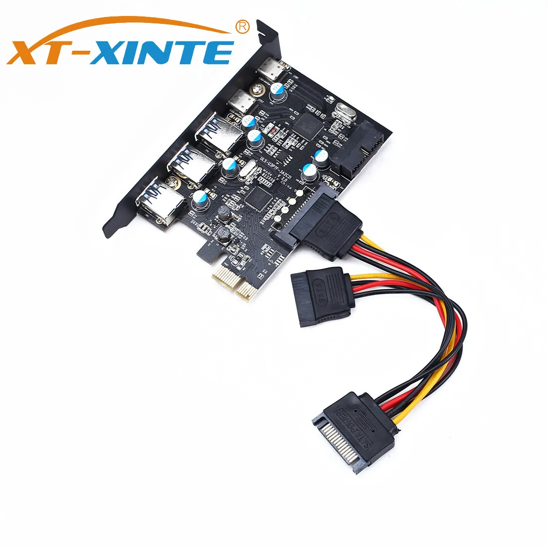 Адаптер USB 3.0 PCI E типа C 15Pin SATA|Платы расширения| |