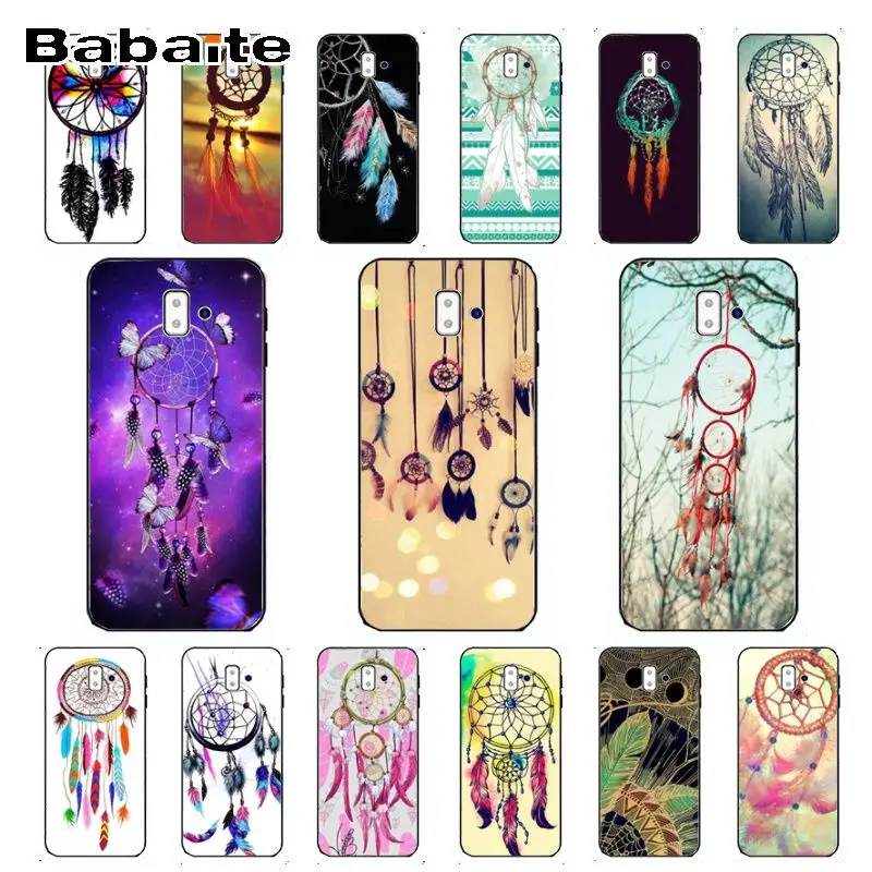 Ловец снов черный ТПУ чехлы для мобильного телефона из мягкого силикона чехол