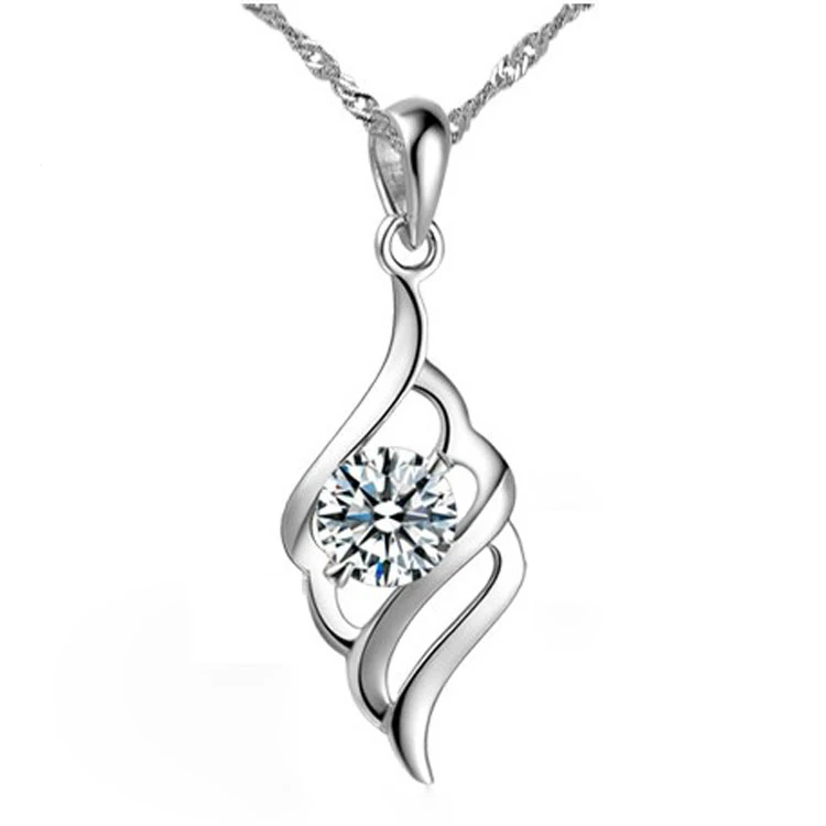 Ожерелье из стерлингового серебра 925 пробы бриллиантовые ювелирные изделия