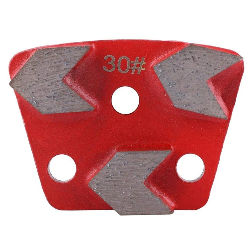 

Retail 3Pcs Trapezoid Diamond Grinding Disc Pad 30 Grit Metal Bond Scraper for Grinder Floor Concrete