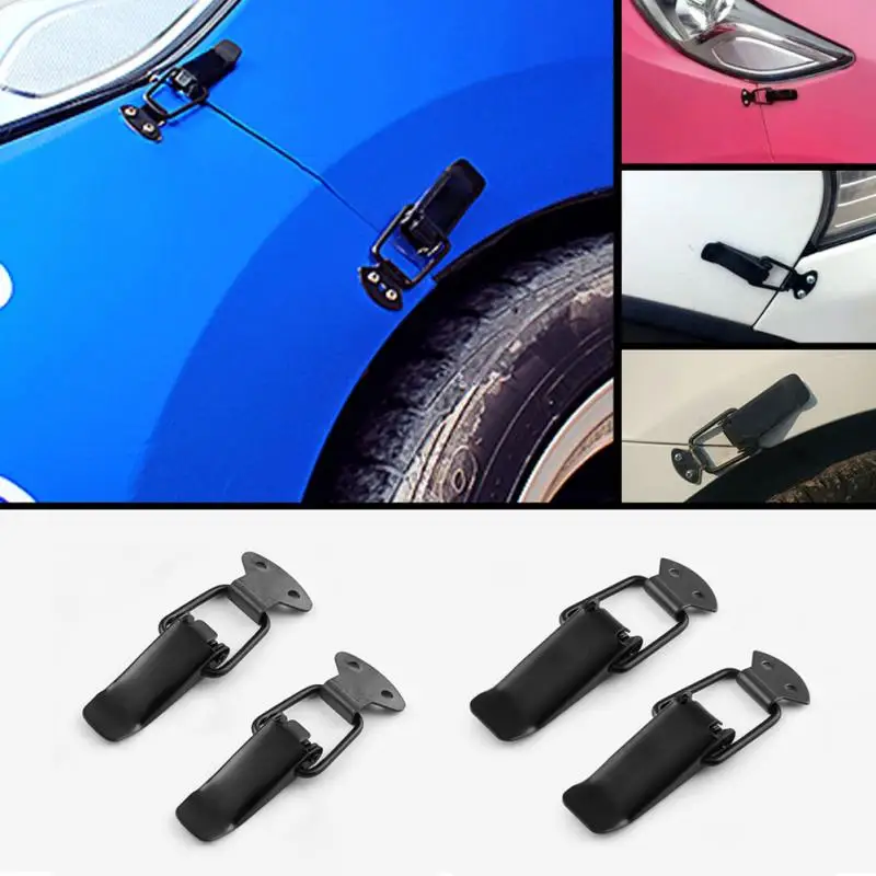 2Pcs Auto Universal Bumper Security Hook Lock Clip Kit Hasp For Racing Car Truck Hood Quick Release Fasteners EA059 | Автомобили и