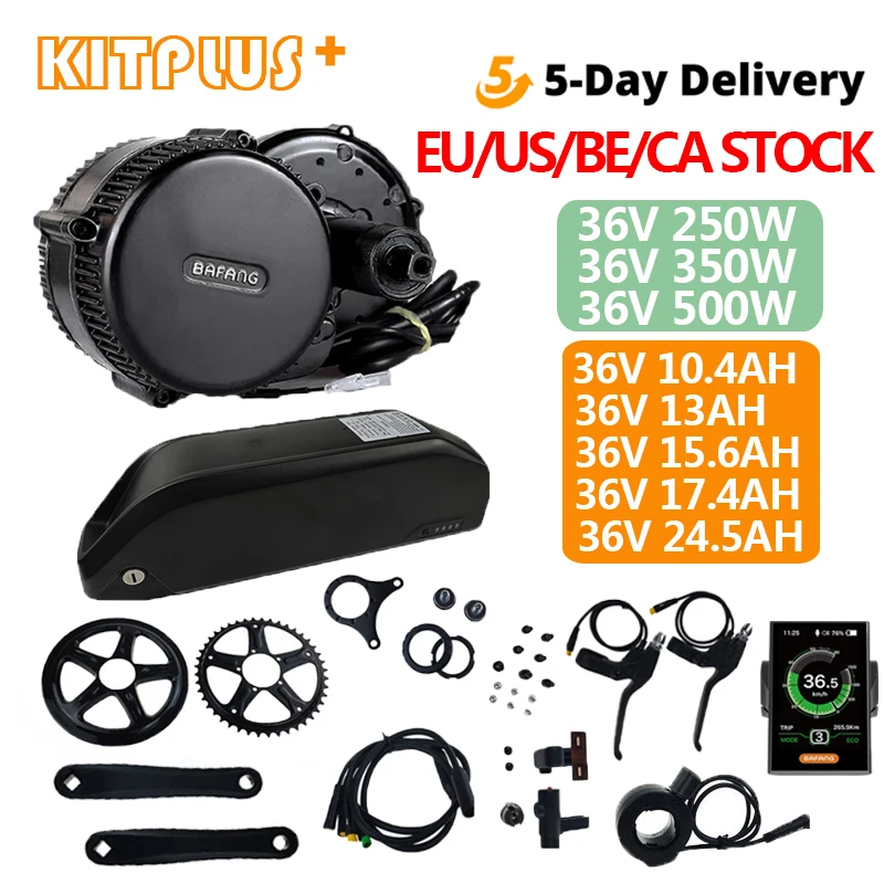 Комплект электродвигателя среднего привода BBS01B BBS01 BBS02B Bafang 36В 250 Вт/350 Вт/500 Вт с