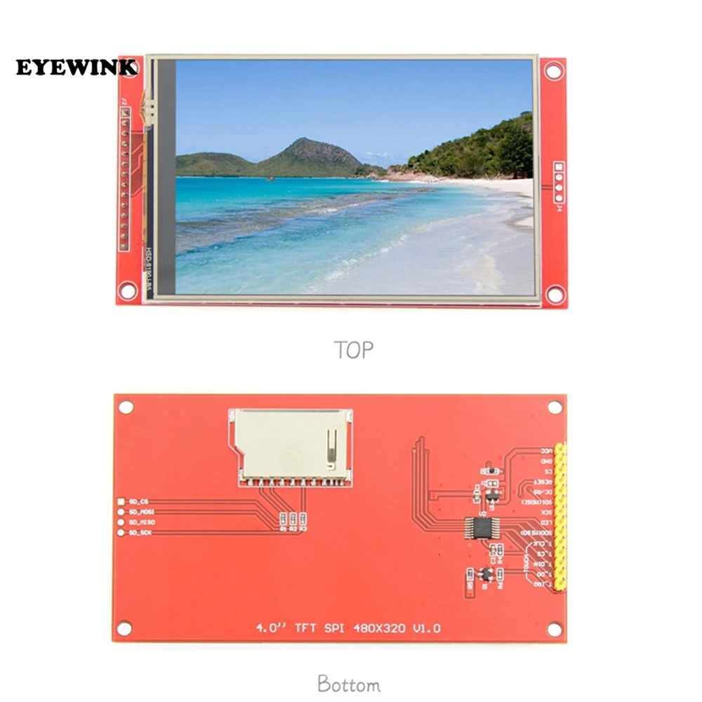 4 0 дюймовый ЖК дисплей 480*320 MCU SPI серийный TFT модуль экран с сенсорной панелью