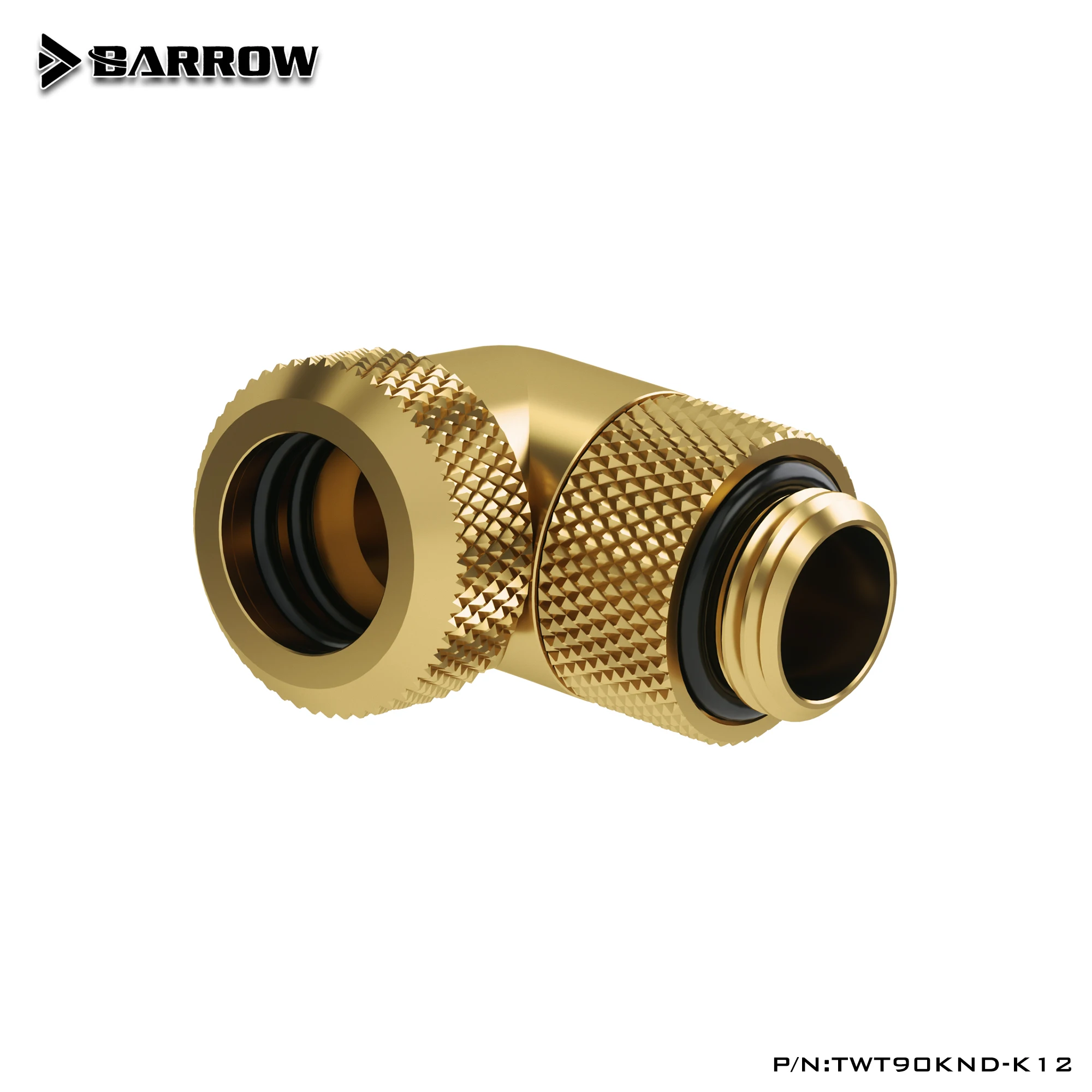 Barrow OD 12 мм 90 градусов вращающаяся жесткая трубка фитинги G1/4 адаптера для водяного