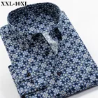 Рубашка мужская с принтом, модная повседневная Свободная рубашка с гавайским принтом и длинными рукавами, брендовая, большие размеры 5XL 6XL 7XL 8XL 9XL 10XL, осень 2020