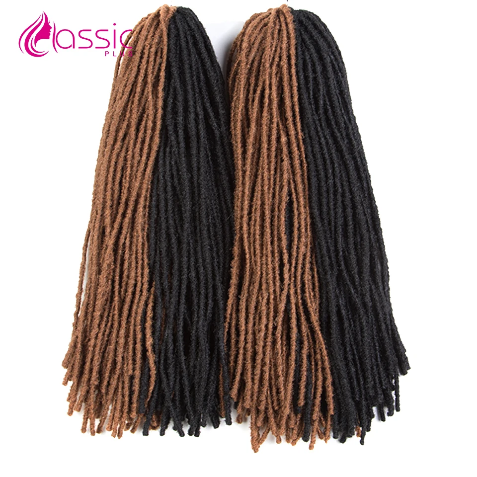 

CLASSIC PLUS Hair Bundles Synthetic Faux Locs Crochet Braids Hair Dreadlocks Highlight Blonde 28 Inch Hair Extensions For Women