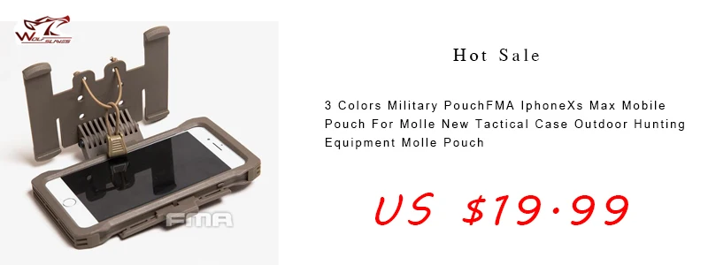 Новая военная тактическая сумка FMA Molle Plus Чехол для мобильного телефона для наружного охотничьего оборудования чехол для телефона для Ip 7/8 Plus