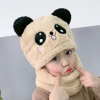 cool good quality warm soft kids beanies cap hat autumn winter toddler children cute panda cap hat for boy girl