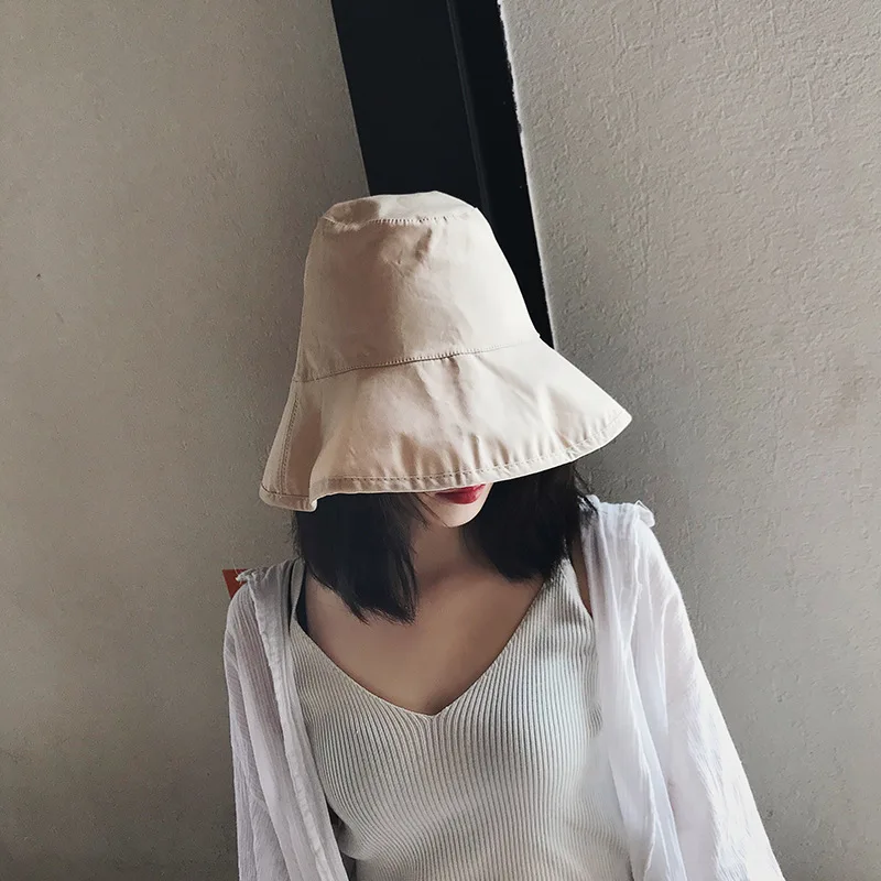 Шляпа W105 женская летняя Рыбацкая шляпа Корейская Мягкая дикая японская