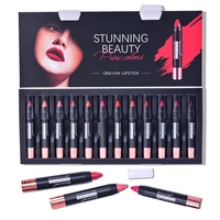 12 colors long lasting waterproof lip lipgloss kit cosmetics gift set for girls women lipstick set matte velvet waterproof