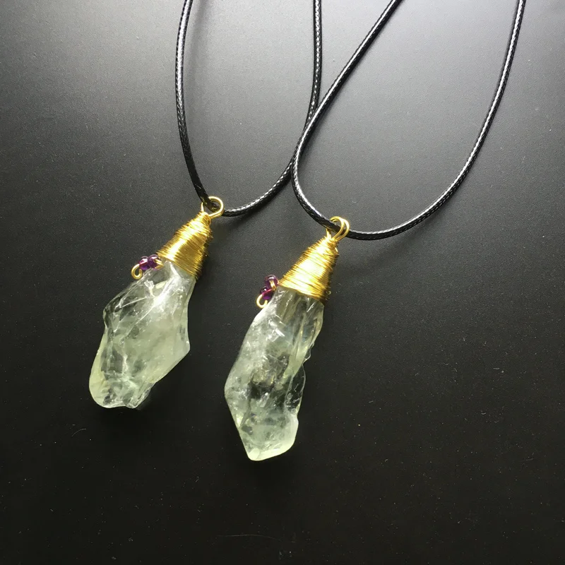 CSJ необычное натуральное необработанное зеленое искусственное ювелирное