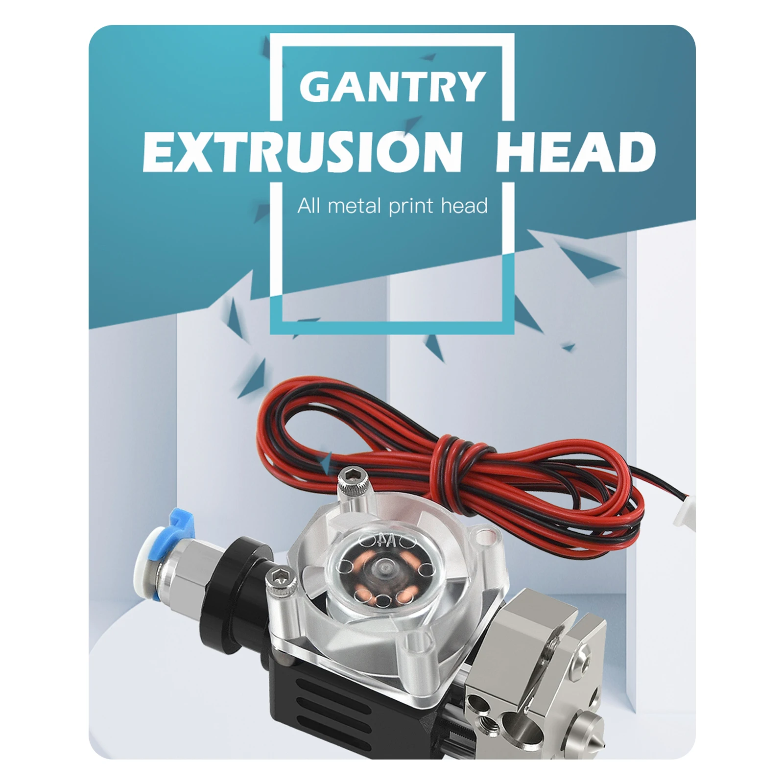 

Aibecy 3D Printer Parts Gantry Extrusion Head All Metal Print Head Hotend Remote Kit Titanium Alloy Nozzle Extruder for CR10