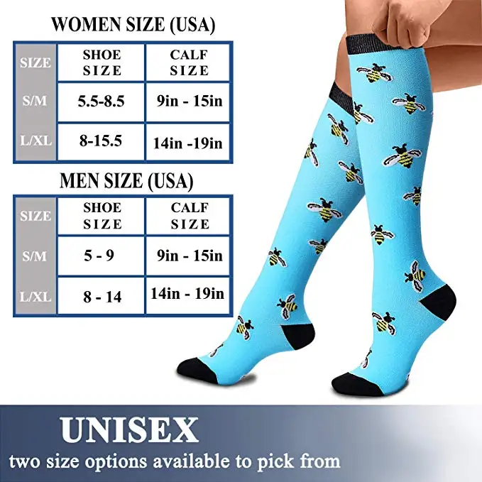 

Mens Socks Women Jacquard Compression Socks Long Tube Running Basketball Sports Socks Outdoor Sports Elastic Compression Socks