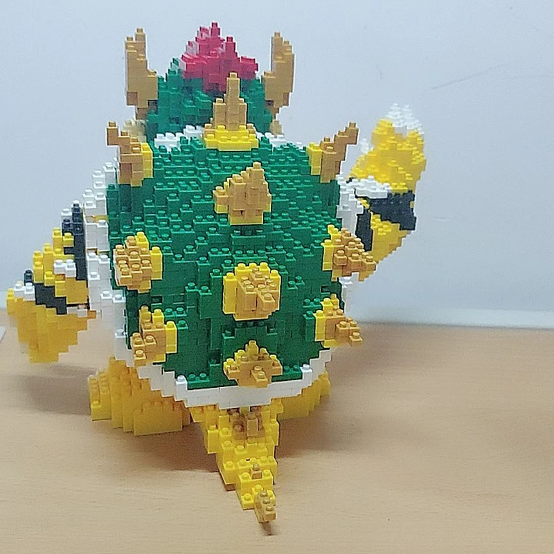 2200 шт. игра Супер Марио Боузер Черепаха Животное Монстр 3D модель DIY Алмазные Мини