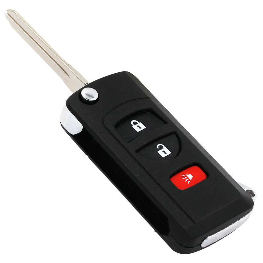 3 кнопки Модифицированная Складная откидная оболочка ключа дистанционного