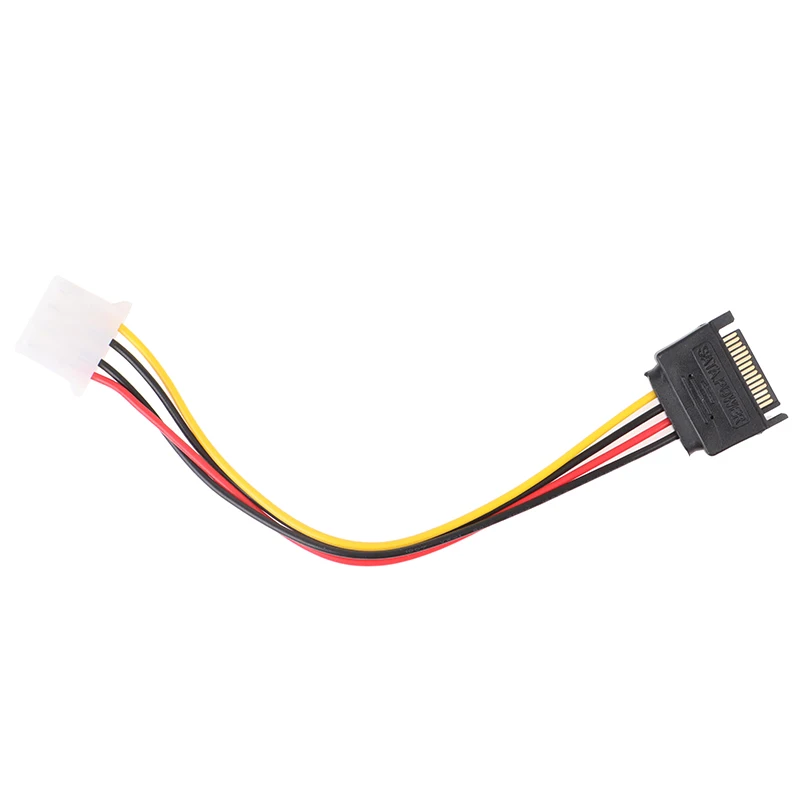 

15 Pin SATA Male To 4 Pin Molex Female IDE HDD Power Hard Drive Cable