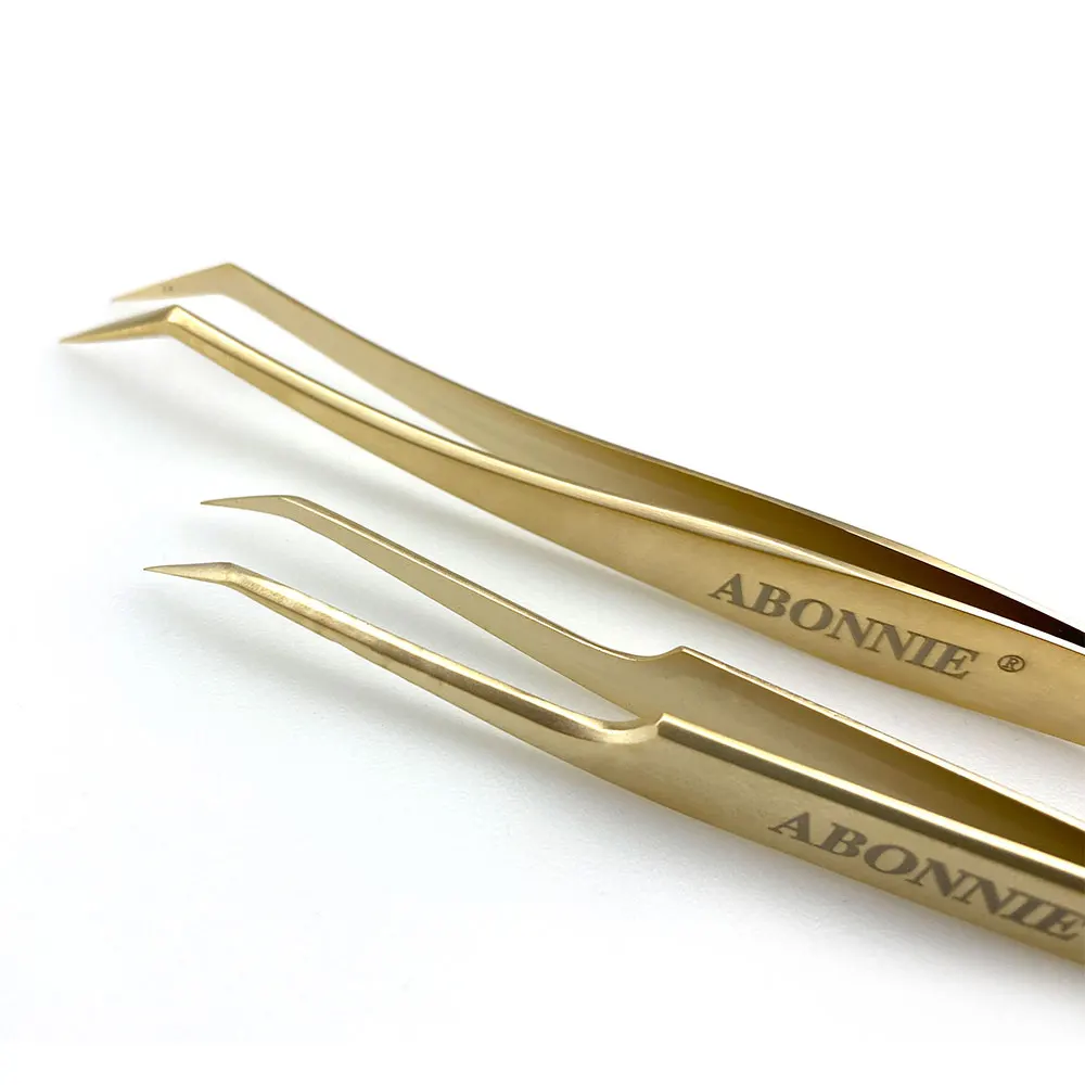 

Новый стиль, золотые пинцеты для ресниц из нержавеющей стали, пинцеты для увеличения объема, профессиональные пинцеты для бровей, инструмен...