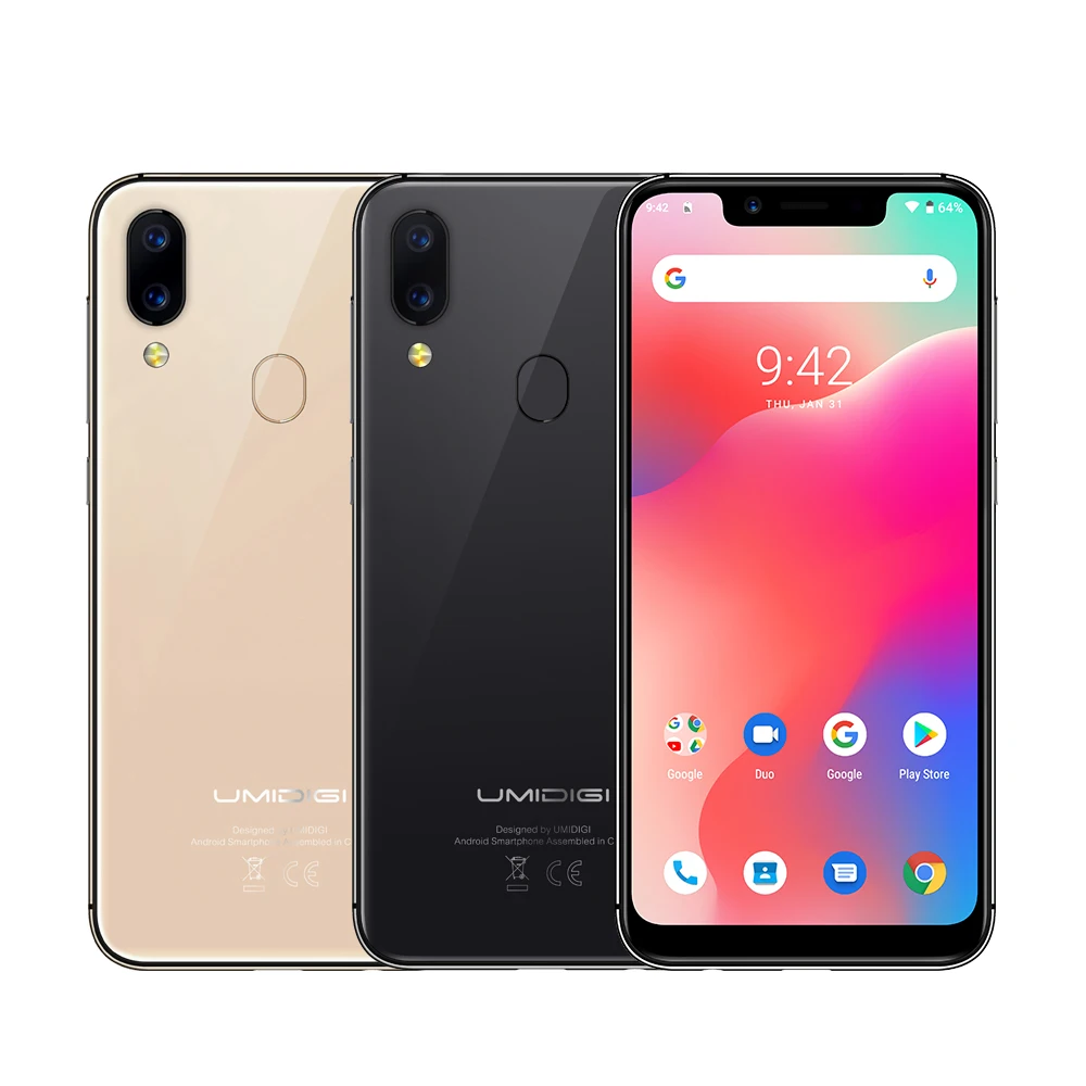 UMIDIGI A3 Pro глобальная полоса Android 9 0 5 7 &quot19:9 полноэкранный мобильный телефон 3 ГБ + 32