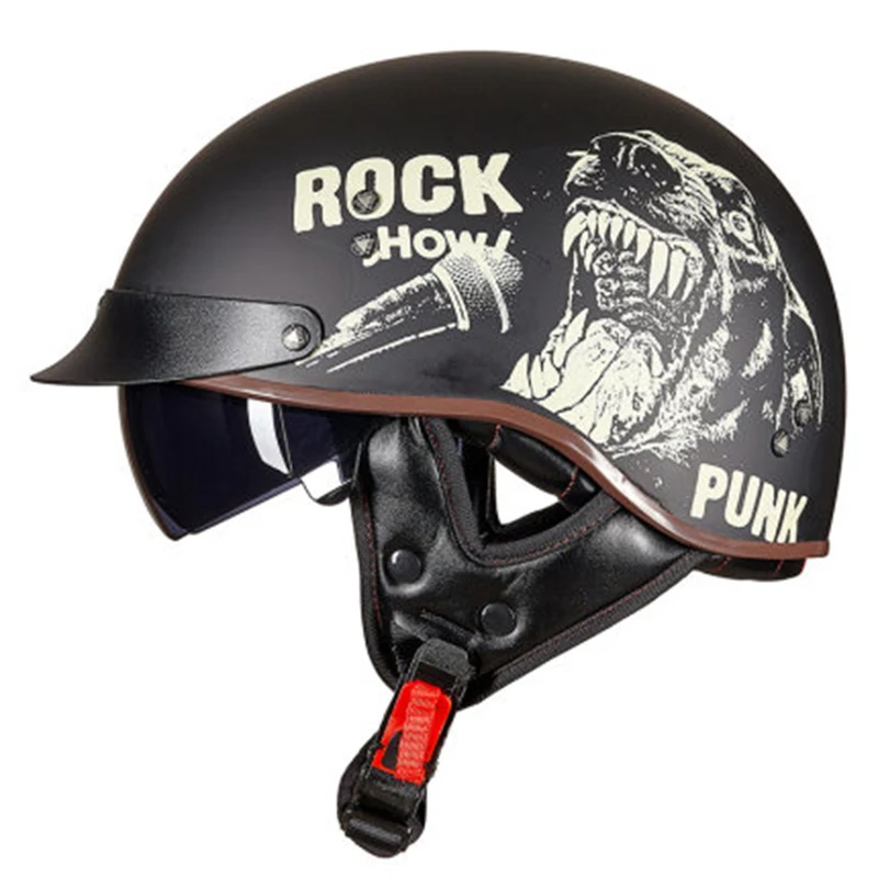 

Motorcycle Helmet Retro Casque Scooter Homme Moto Vintage Chopper Scooter Motorbike Mujer MTB Cross Cafe Racer Casco Integrale